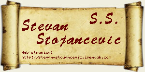 Stevan Stojančević vizit kartica